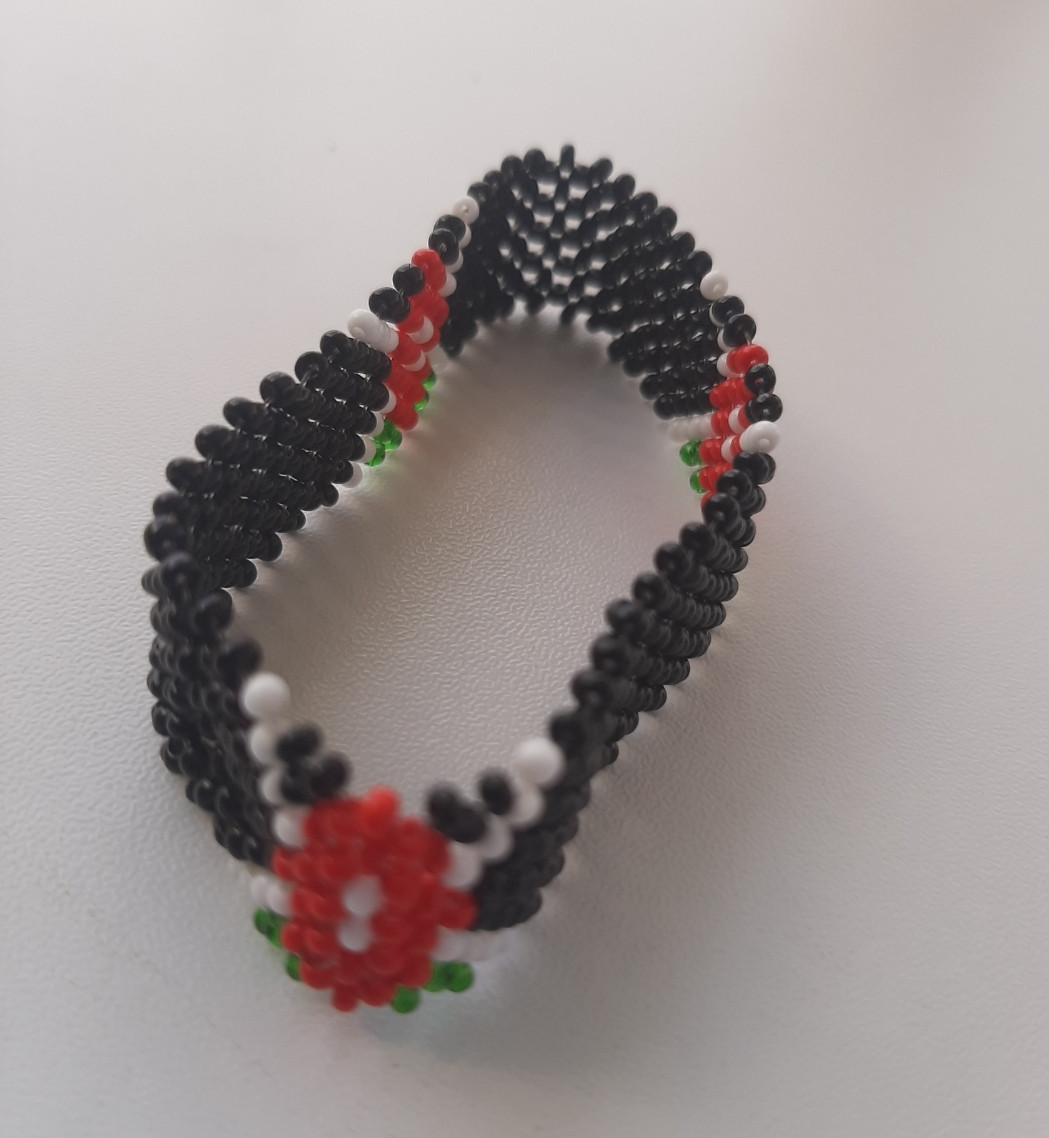 Kenyan Emblem Beaded Bracelet
