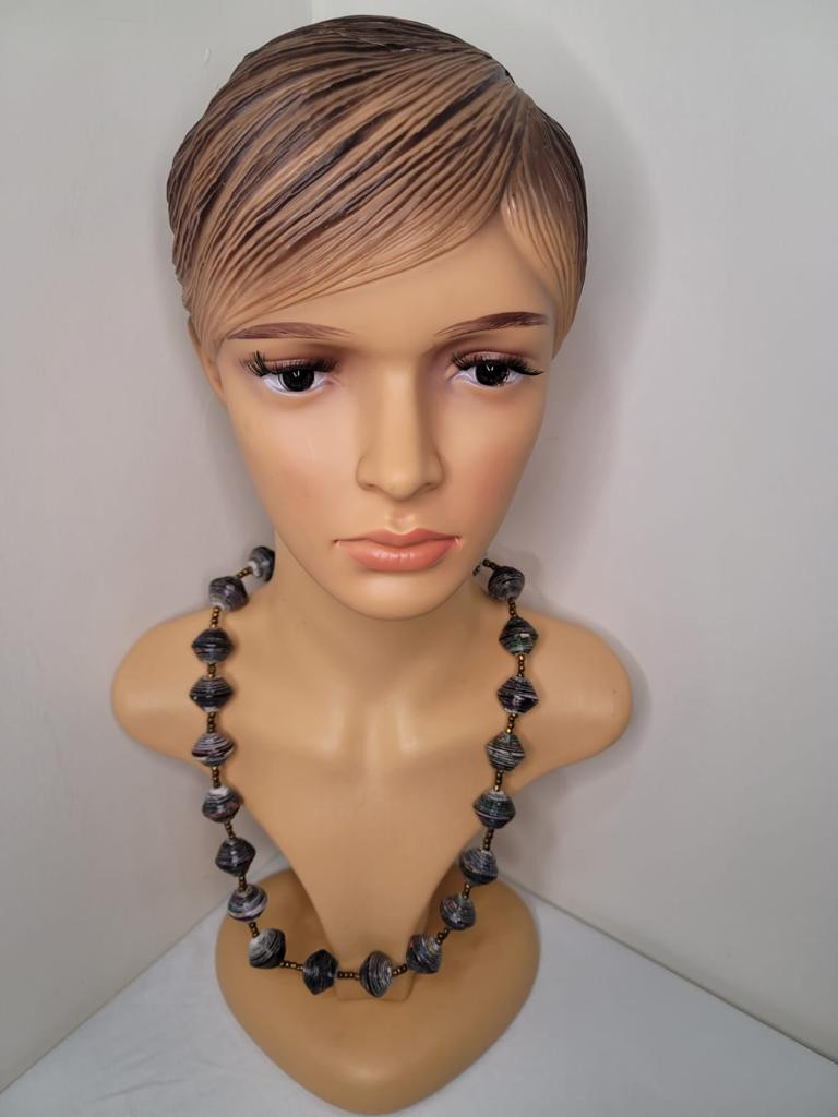 Big Paper Bead Necklace