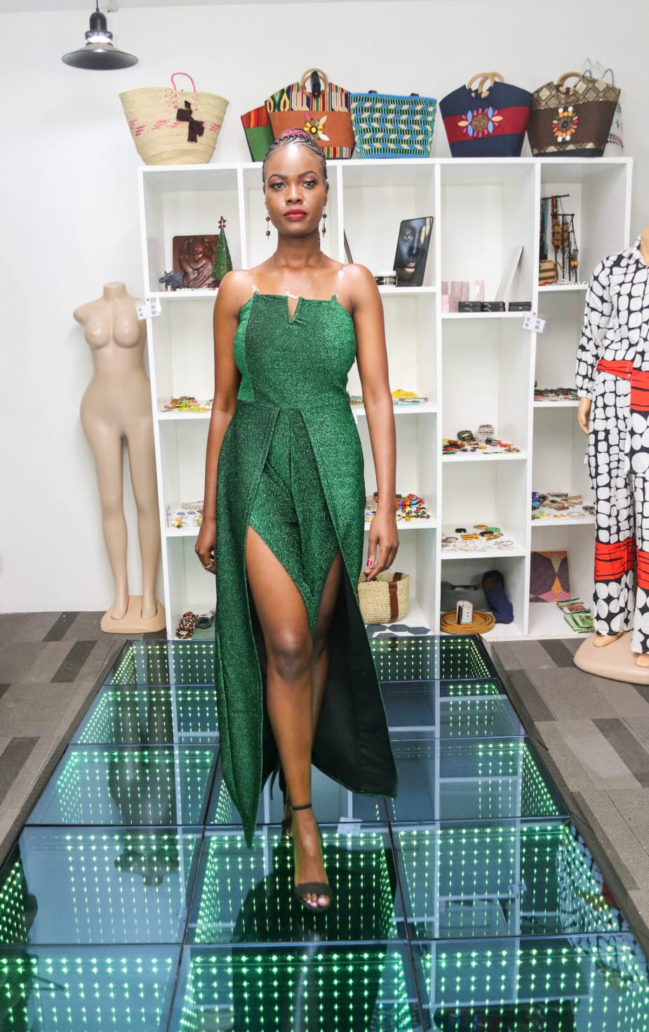 Green Sequin Jumpsuit