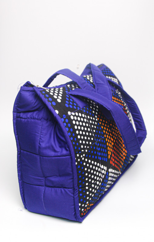 Purple Duffle  Ankara Bag