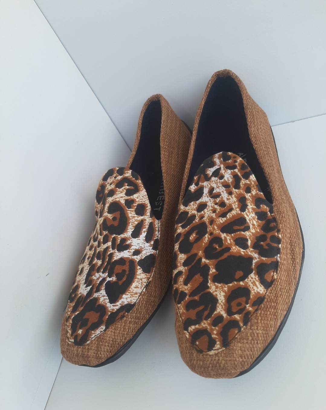 Men Brown Ankara Print Shoes