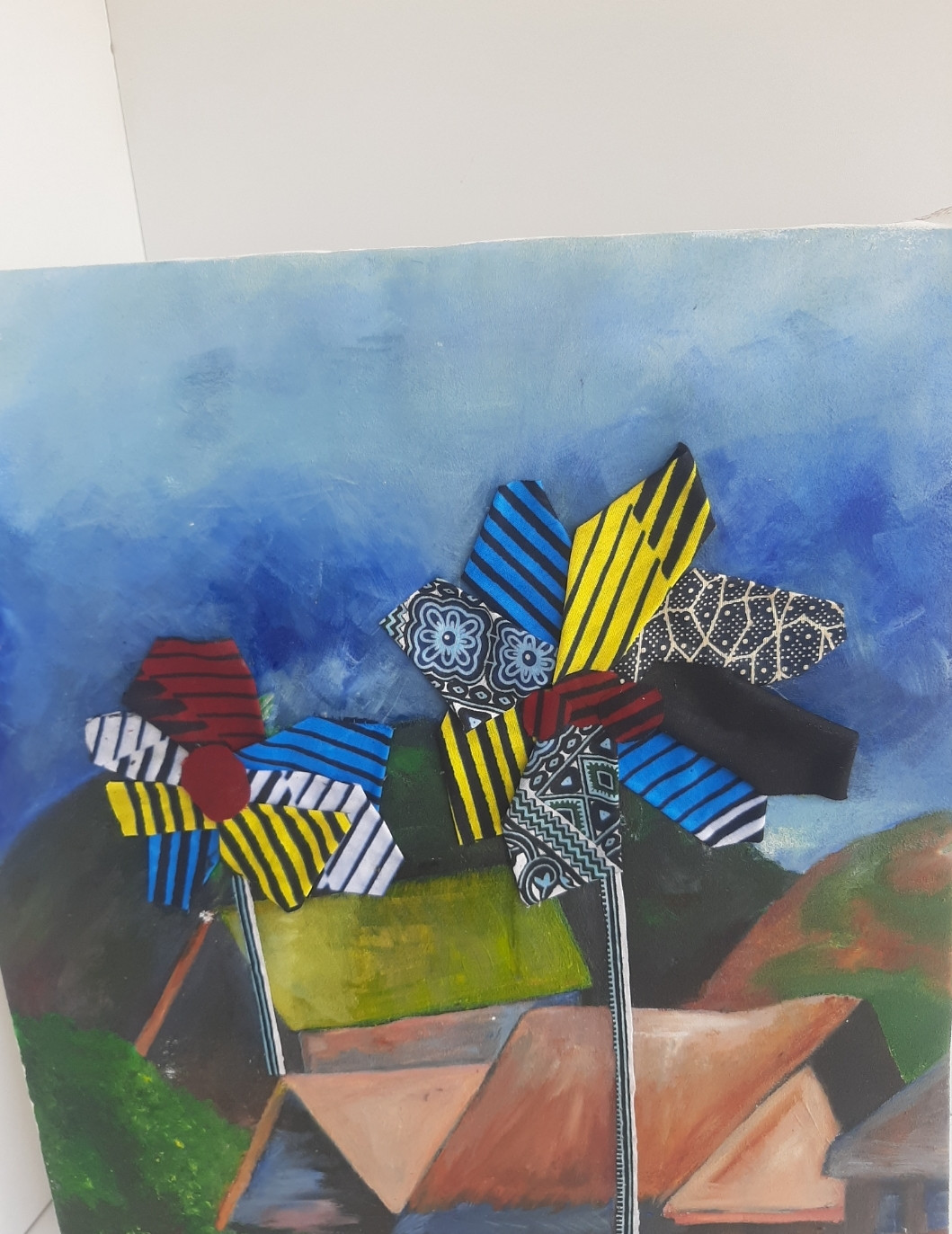 Mixed Media Traditional Homestead