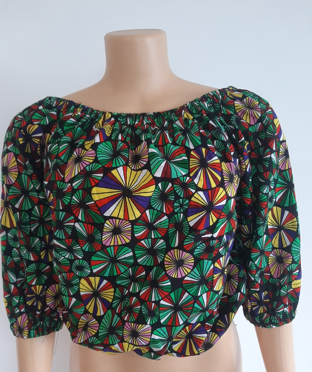 Off Shoulder Kitenge Top