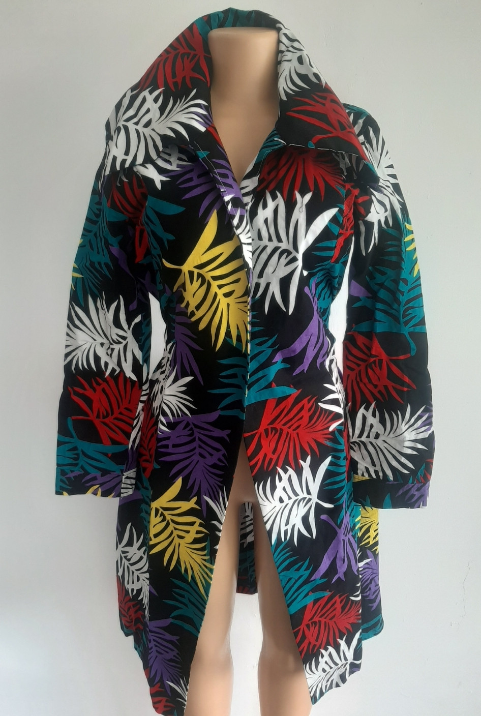Big Collared Ankara Kimono
