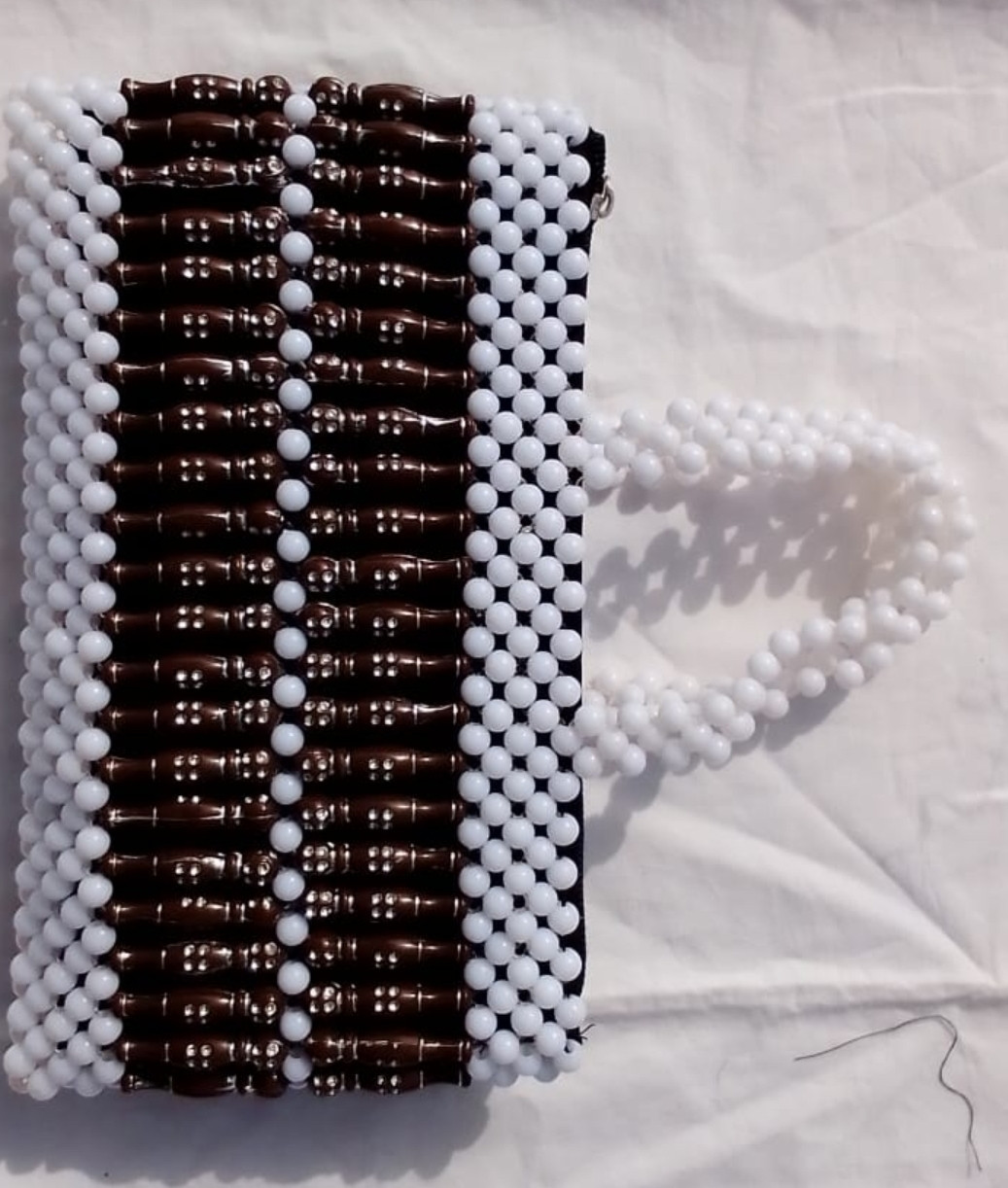 White & Brown Wallet