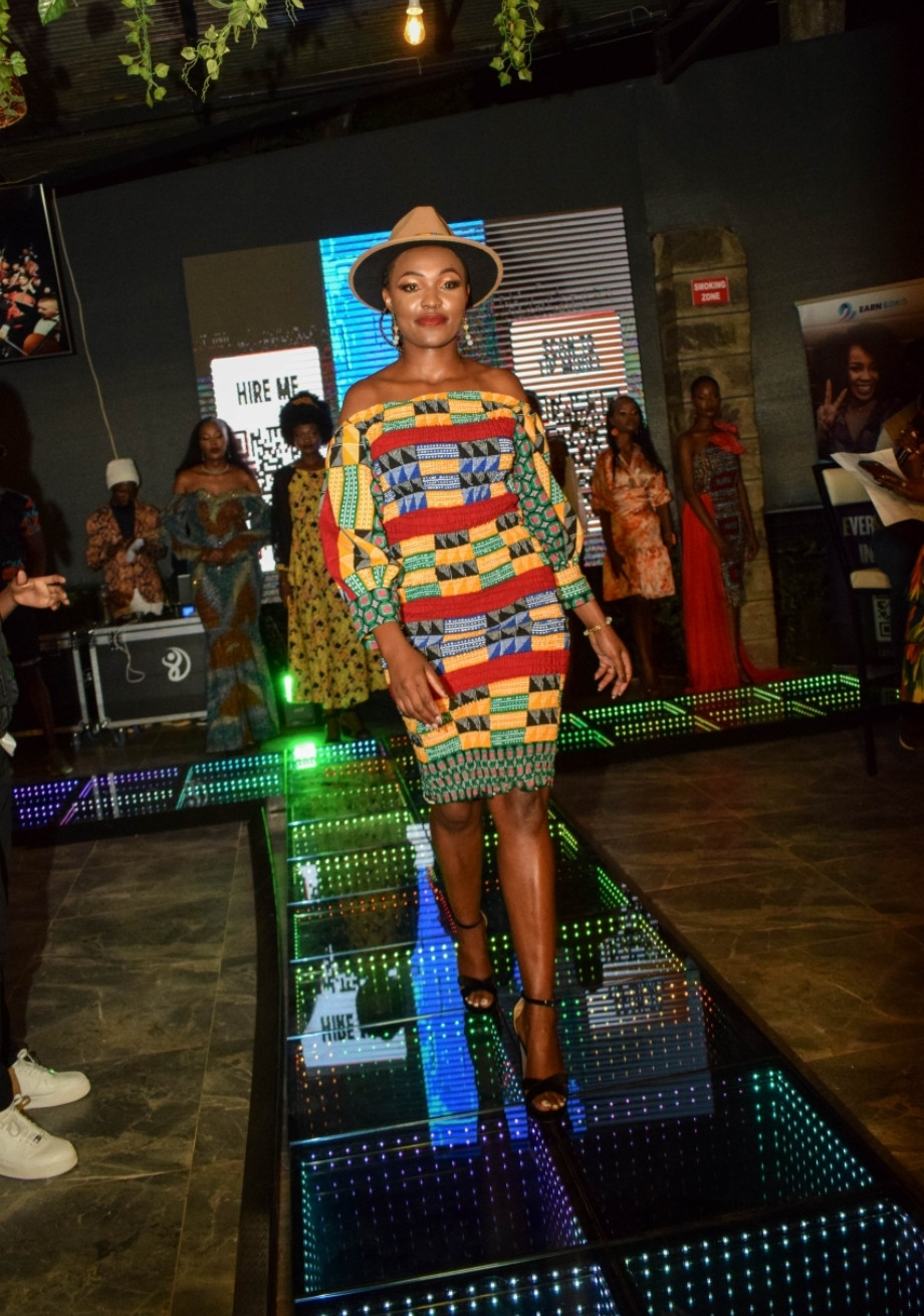 Colorful spandex dress