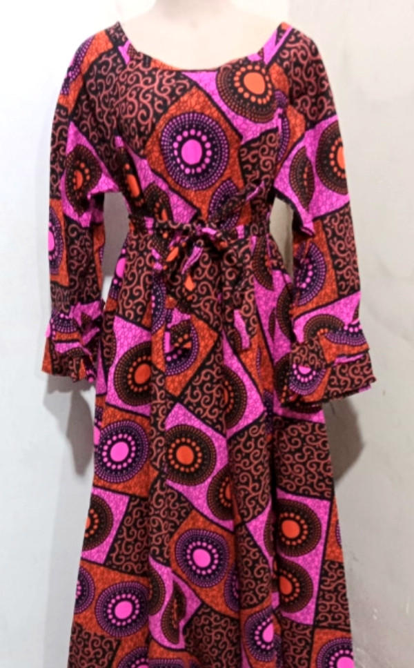 Long Circular Ankara Free Dress