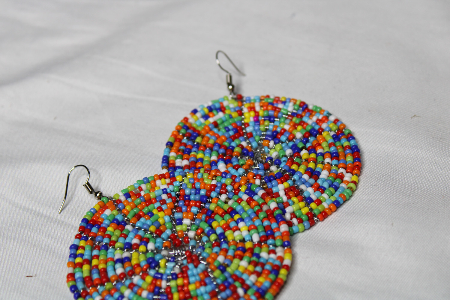 Round Multicolored Masai Earrings