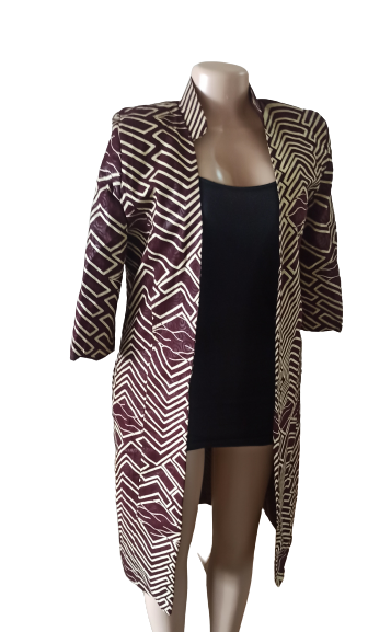 Collared Kitenge Jacket