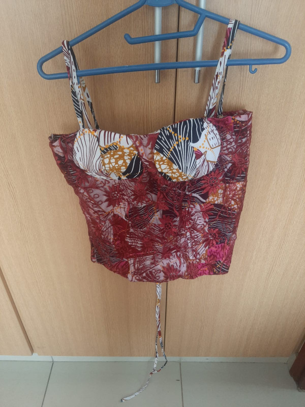 Ankara Mixed with Net Bridal Dress