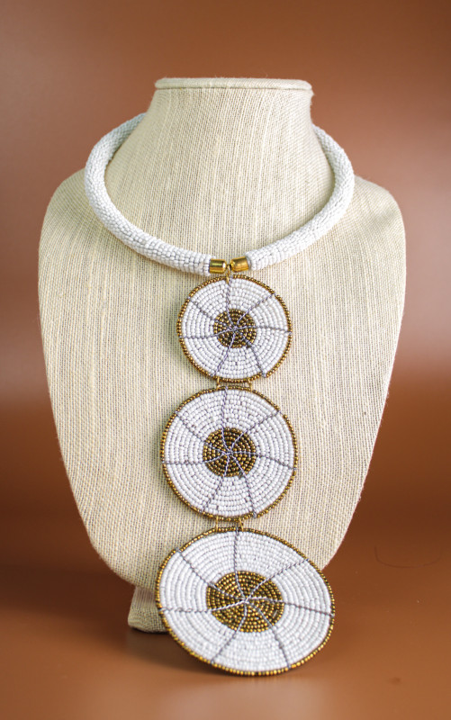 Short Round Beaded Necklace