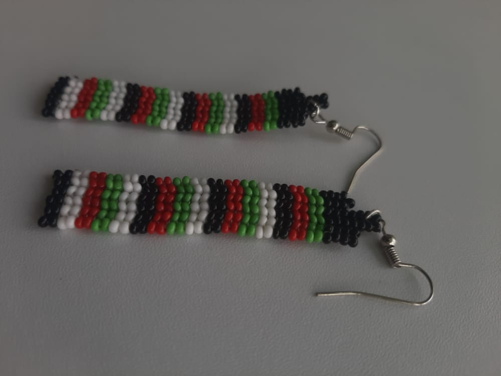 Rasta Colours Hanging  Earrings