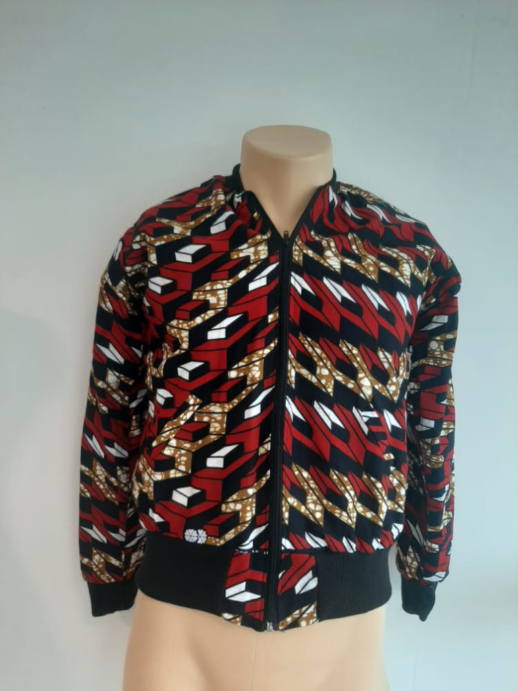 Kitenge Bomber Jacket