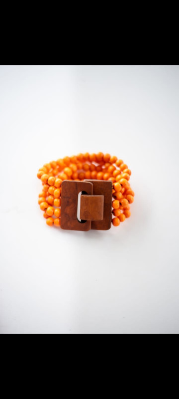 Wooden Orange Buckle Biscuits