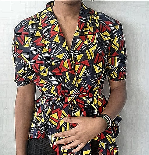 Kente Wrap Top