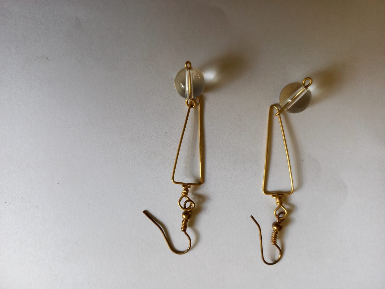 Clear Glass Earrings