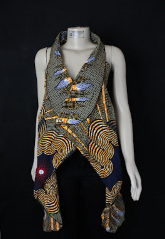 Ankara Shortsleeved Kimono