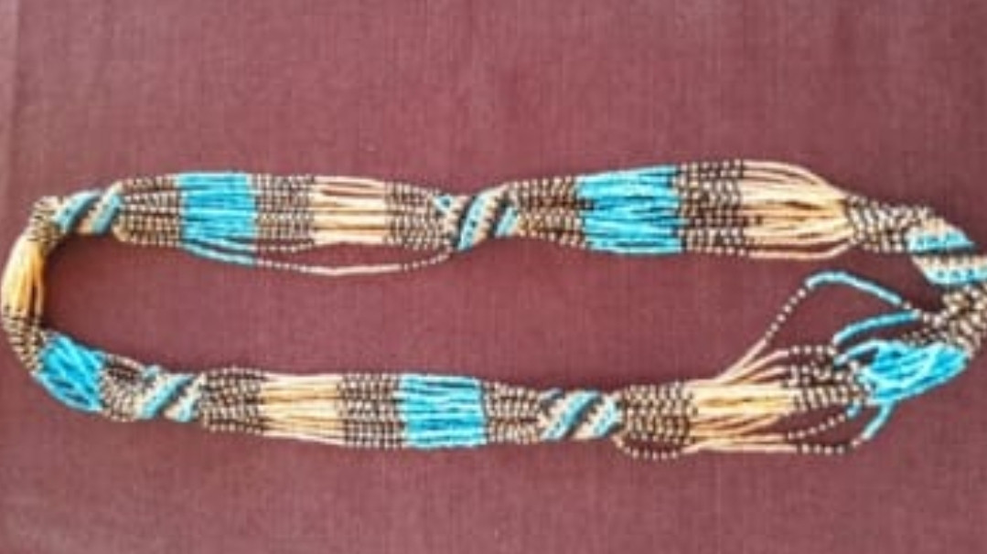 Sky Blue Bulky Beaded Necklace