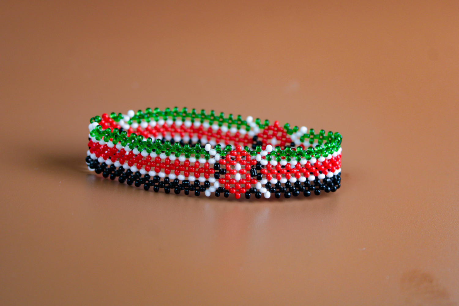 Kenyan Flag Beaded Bracelets