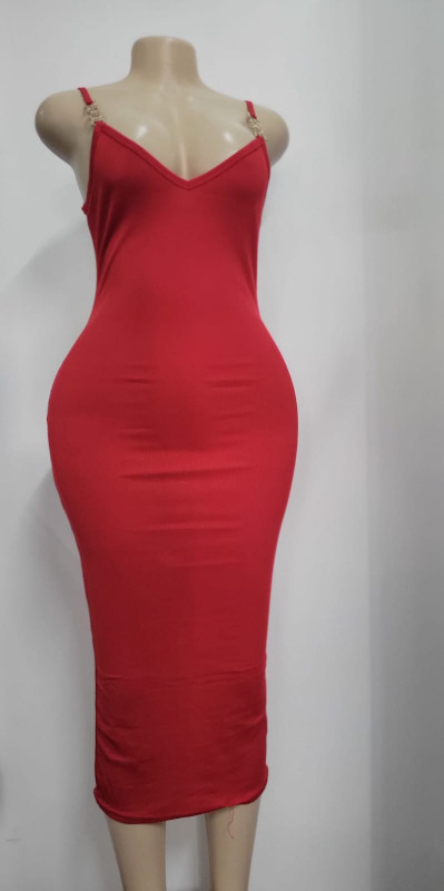 Red Body Con Dress