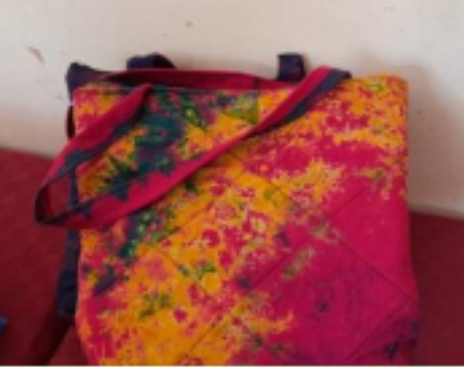 Orange Tie and Dye Bag