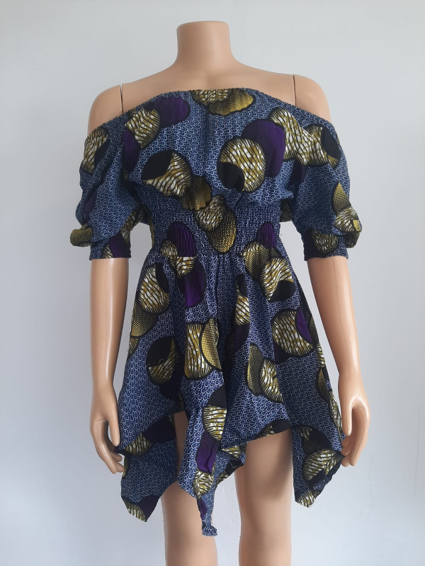 Kitenge Peplum Top