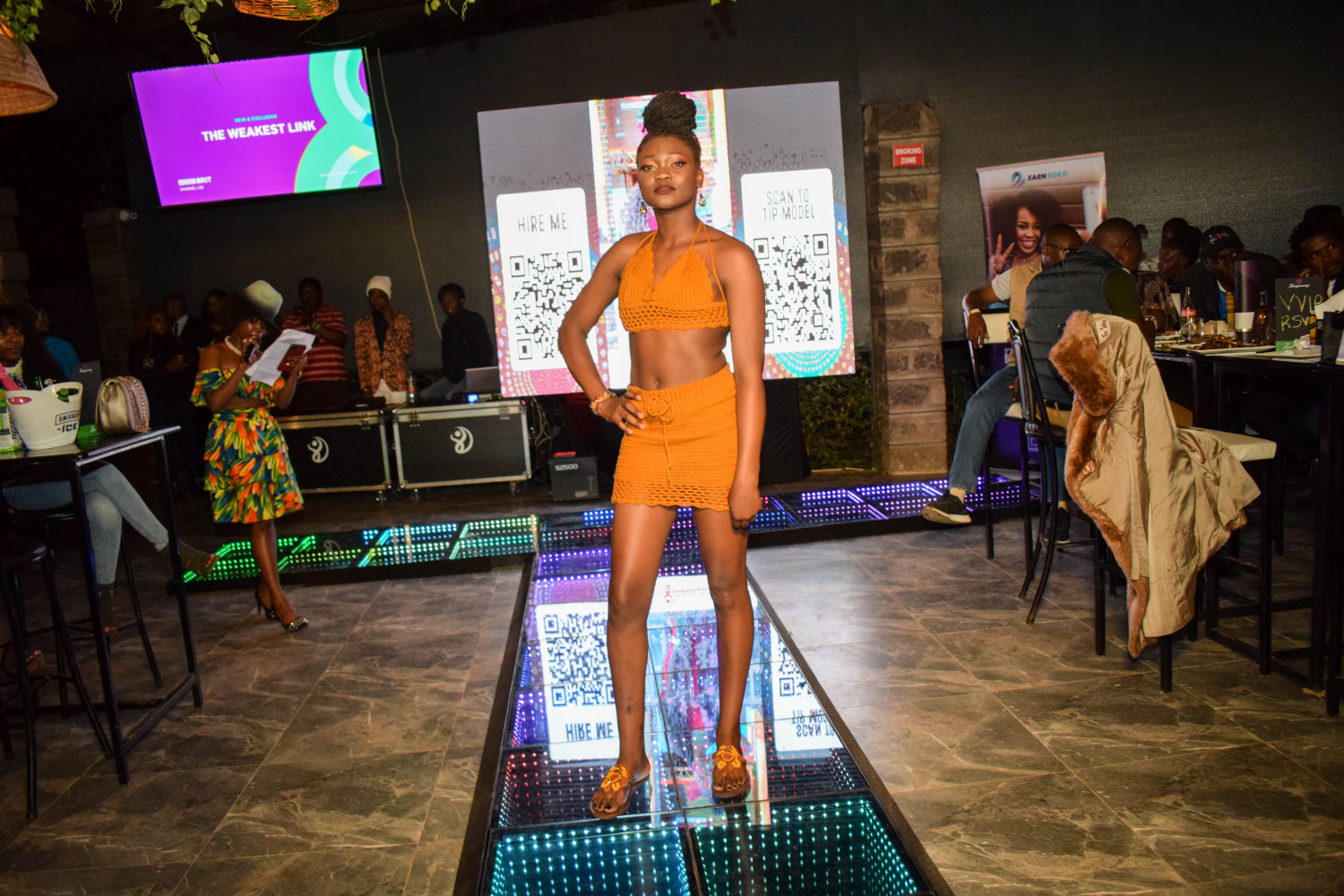 Two piece Brown Crochet