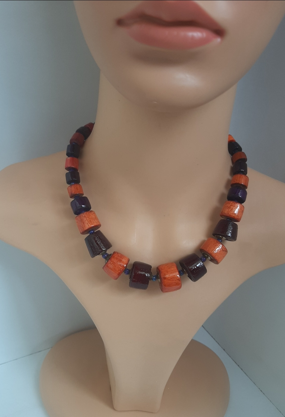 Short Circular Coloured Necklace