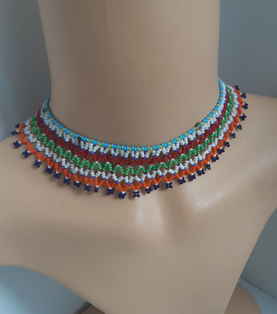 Short Multicolored Choker