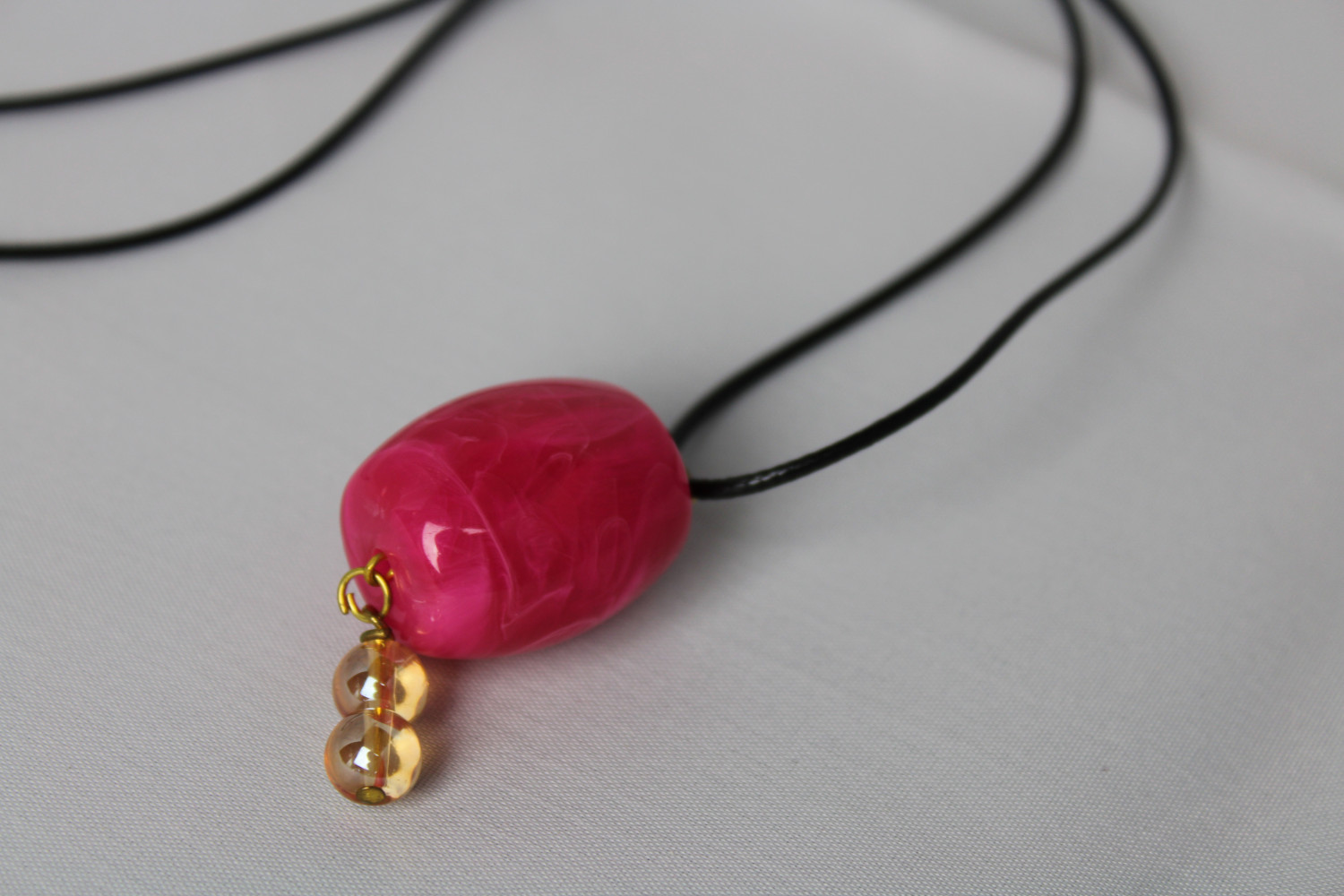 Pink Pearl Fall Necklace